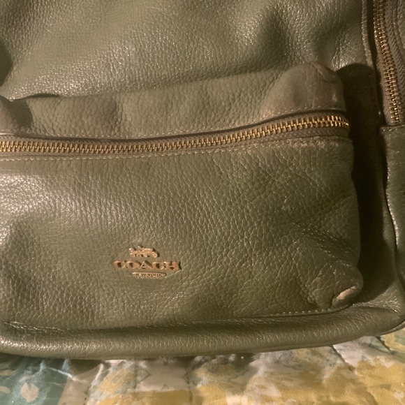 COACH Leather Backpack Purse - Picture 2 of 9